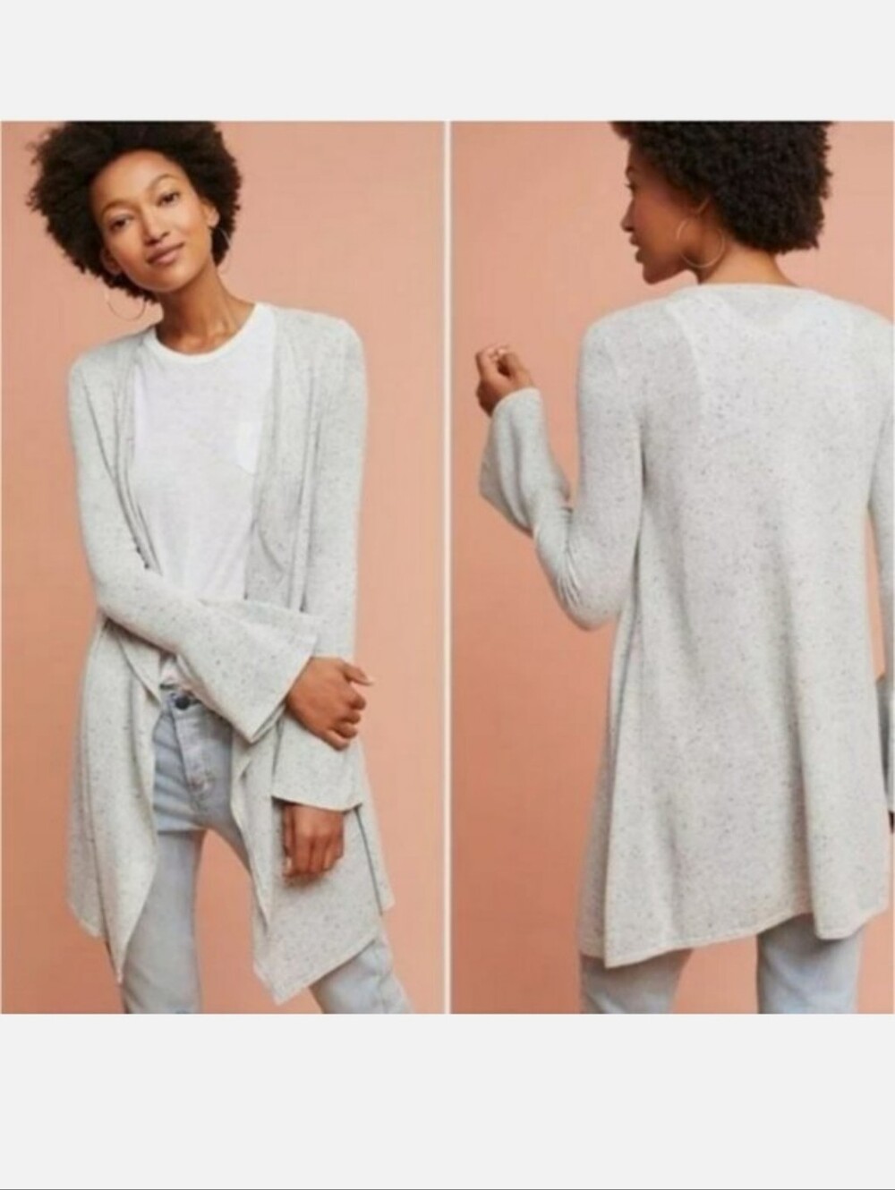 Anthropologie Moth Lyra Bell Sleeve Cardigan Sz Medium